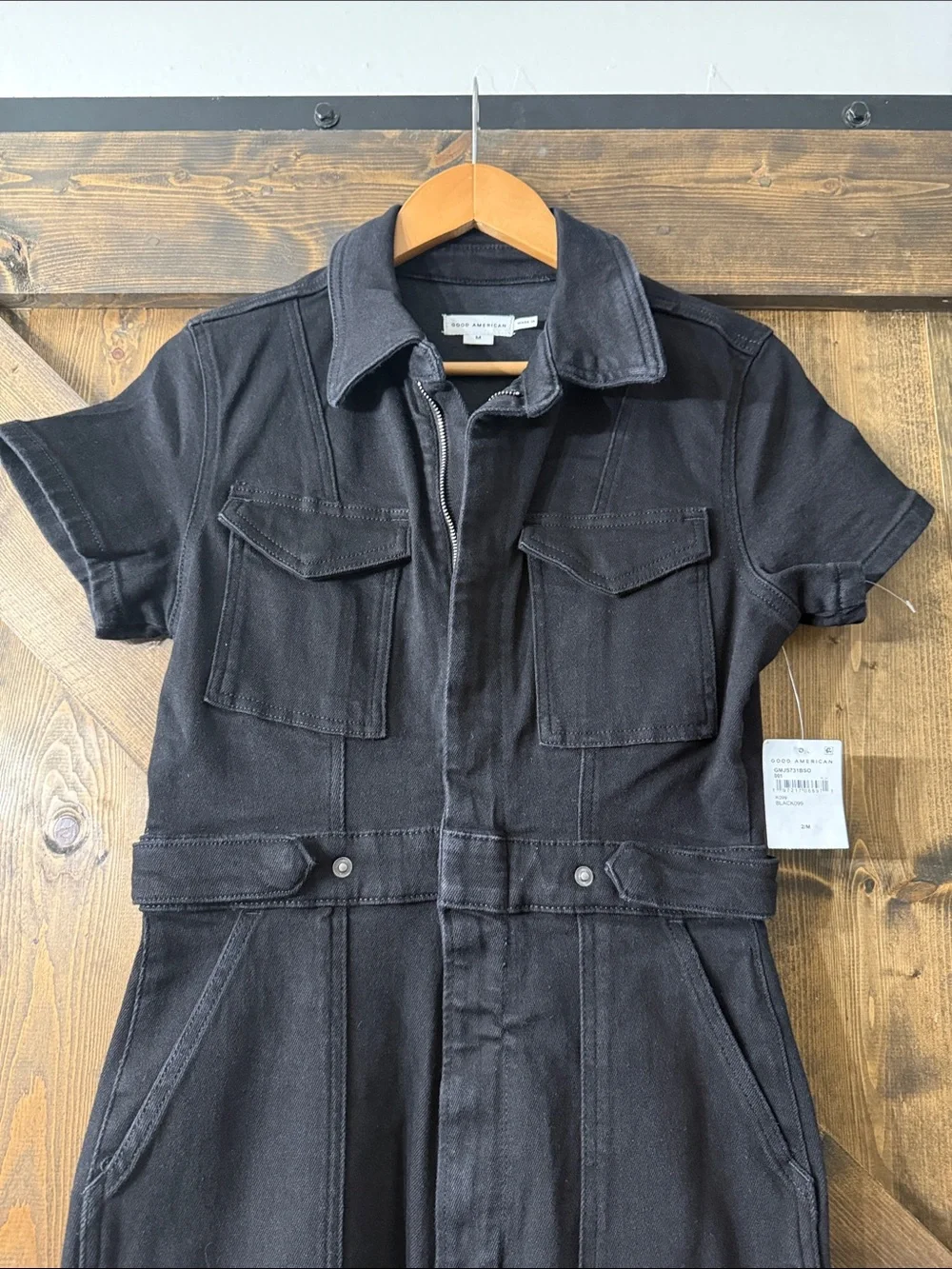 GOOD AMERICAN Utility Denim Jumpsuit - Picture 6 of 12